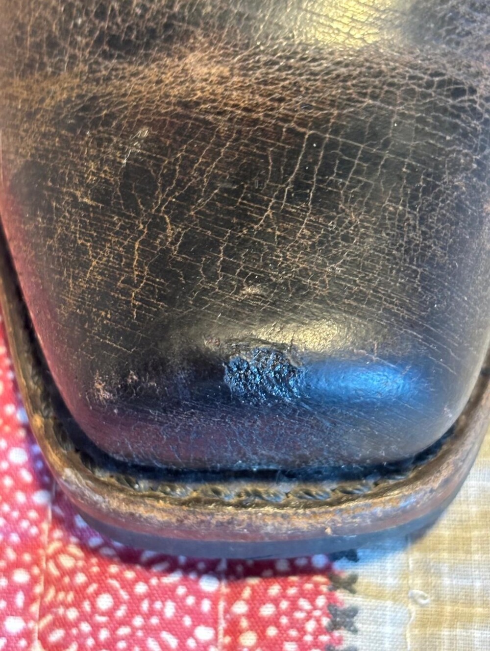 Frye Harness 15R boots are crafted from distressed brown leather - Picture 11 of 14